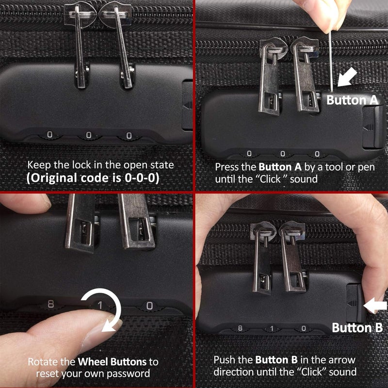 ROLOWAY Fireproof Document Bag with Lock (17 x 11.8 x 5 inch), Important Document Storage Bag with Multi-Layer File Organizers (Black) - Image 5